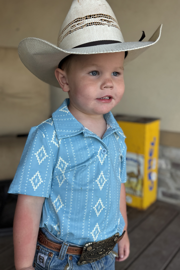 Mini Dusty Blues Polo