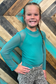Mini Meshed Out Turquoise Top