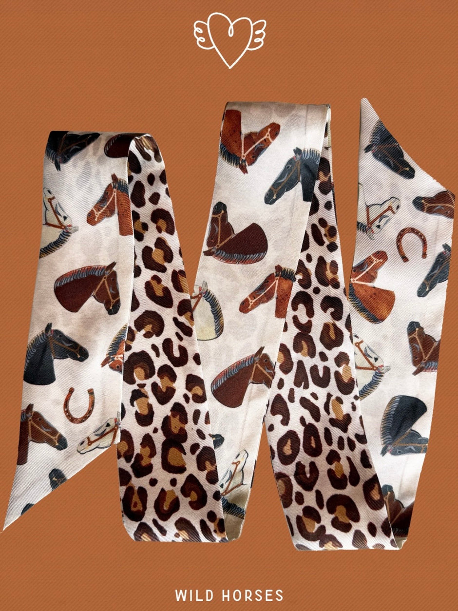 Wild Horse Silk Ribbon Twilly