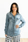 Denim Pearl Snap