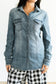 Denim Pearl Snap