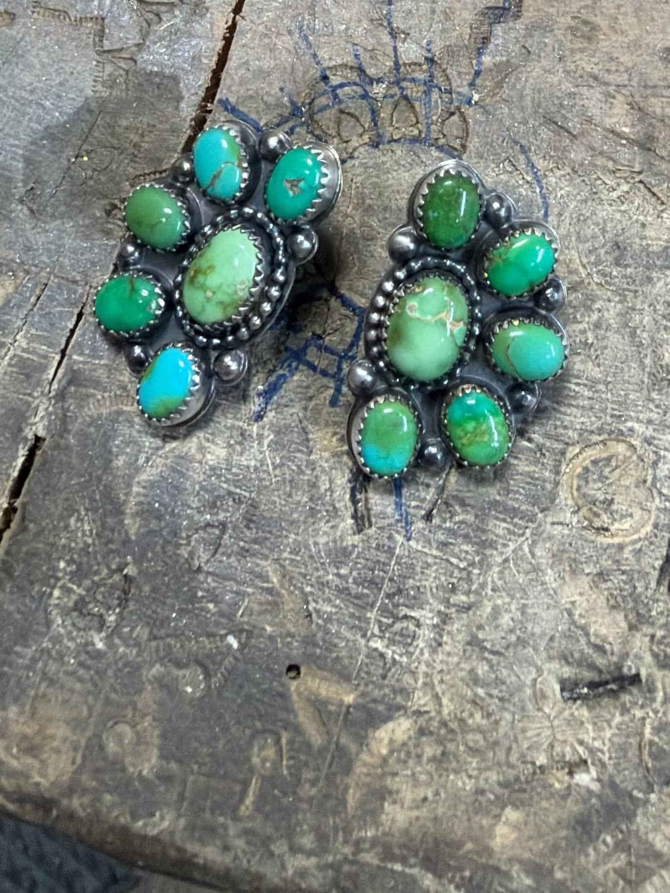 Sonoran Gold 1/2 cluster Earrings