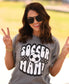 Soccer Mama Checkered Tee