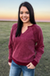 Cowgirl Chic Top - Cranberry