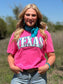 Texas in Glitter with Metallic Puff Tee