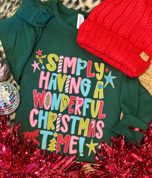 Simply Having A Wonderful Christmas Time Sweatshirt / Tee
