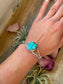 Sterling Silver Turquoise Cuff Bracelet – Small Wrist Friendly