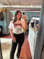 Sophia Black Straight Leg Jeans