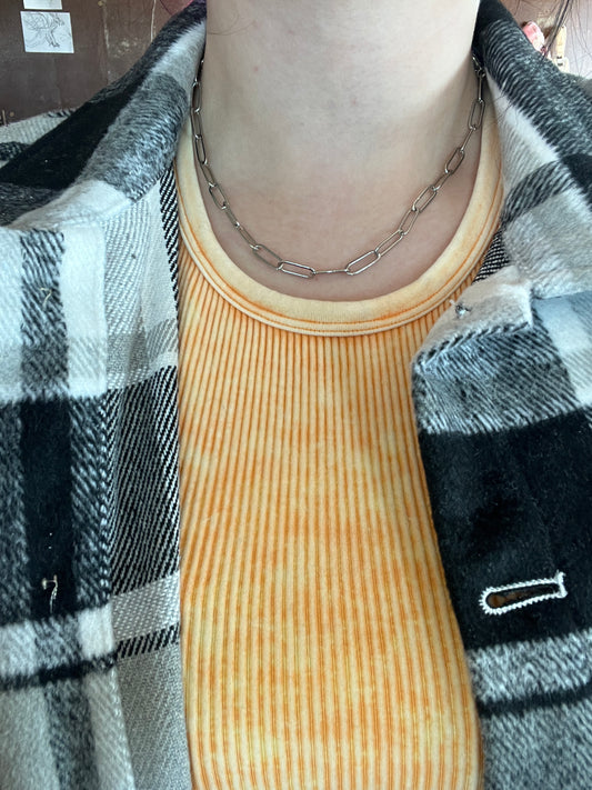 Silver Chain Choker