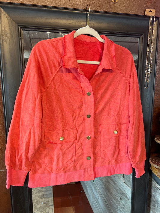 Vintage Washed Red Shacket