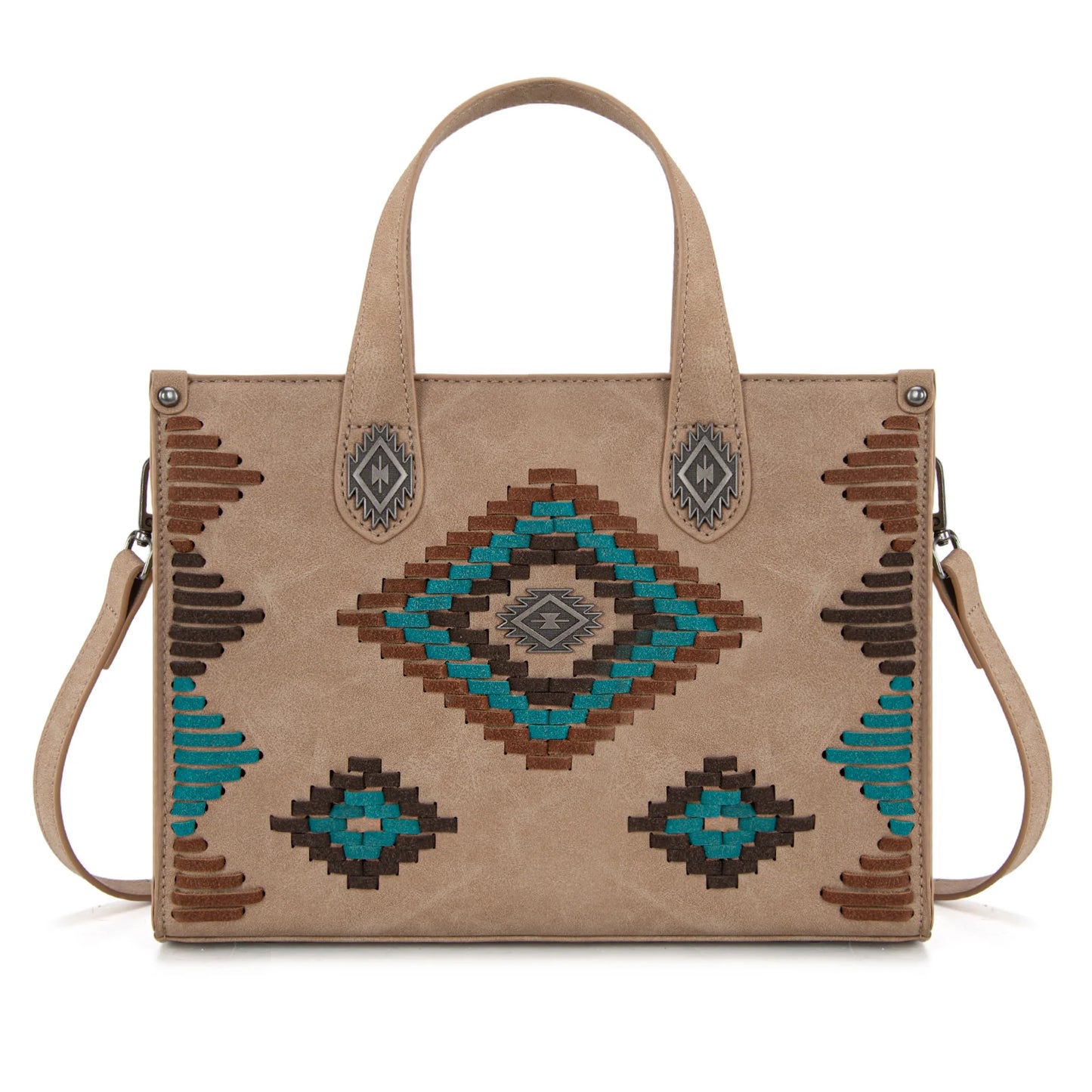MW Aztec Collection Tote/Crossbody - Tan