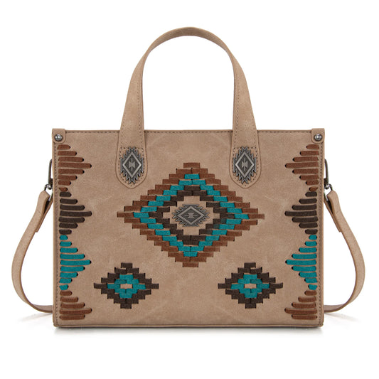 MW Aztec Collection Tote/Crossbody - Tan