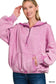 Washed Drawstring Hem Hoodie