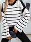 Striped knit sweater