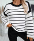 Striped knit sweater