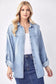 Oversized Risen Denim Shirt