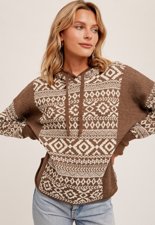 Aztec Jacquard Hoodie
