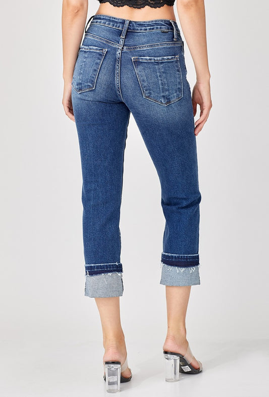 Adele Mid Rise Straight Jeans