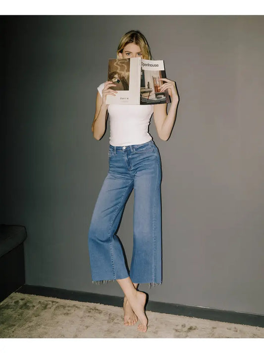 Vivian - High Rise Cropped Jeans