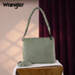 Wrangler Whipstitch Braided Strap Hobo/Crossbody Bag Green