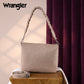 Wrangler Whipstitch Braided Strap Hobo/Crossbody Bag Khaki