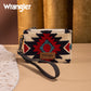 Wrangler Aztec Print Card Wallet -Black