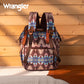 Wrangler Aztec Printed Callie Backpack - Coffee