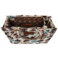 Wrangler COWBOY Dual Sided Print Canvas Wide Tote -Beige