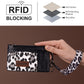 Wrangler Leopard Print Key Chain Wristlet Card Wallet - Black