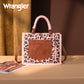 Wrangler Leopard Print Tote/Crossbody - Pink