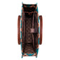 Wrangler Southwestern Pattern Dual Sided Print Canvas Wide Tote Dark Turquoise