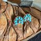 Countryside Co. - Small Turquoise Squash Blossom Earrings