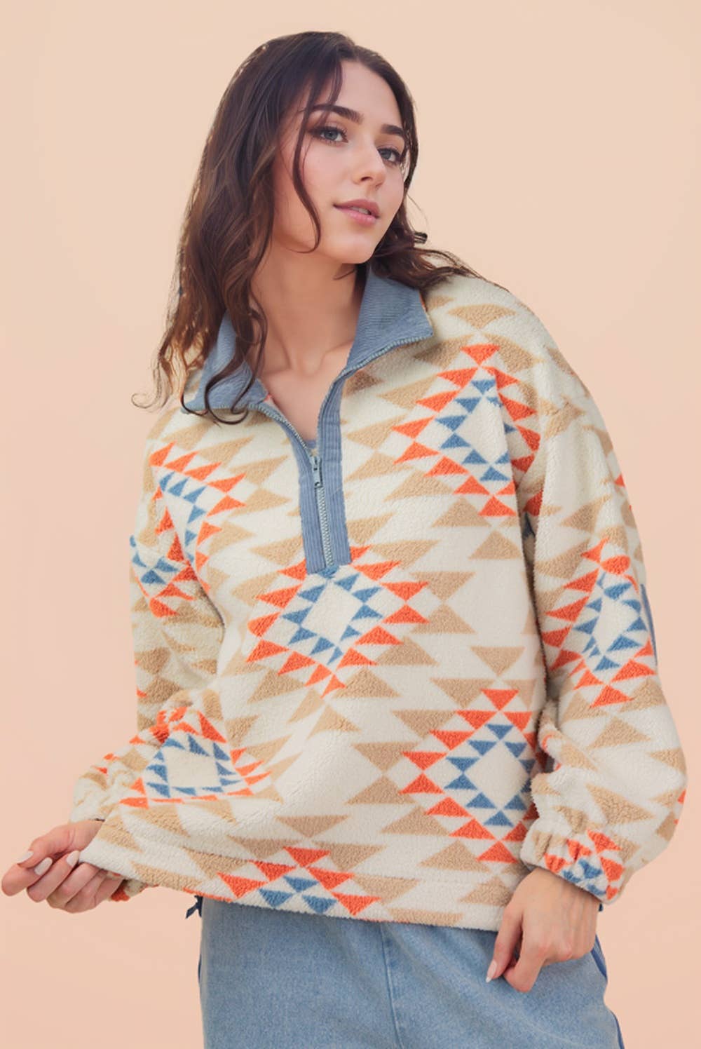 Aztec Fleece Pullover