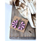 Squash Blossom - Stone Stud Earrings: PINK