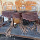 Georgia Western Cowhide Tooled Leather Fringe Purse