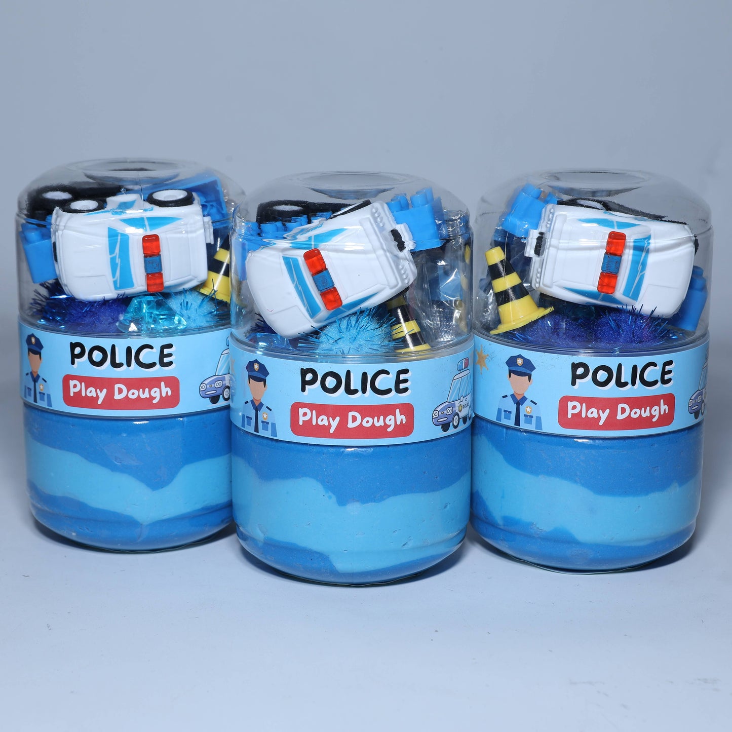 Play Play Dough - Police Play Dough Jar