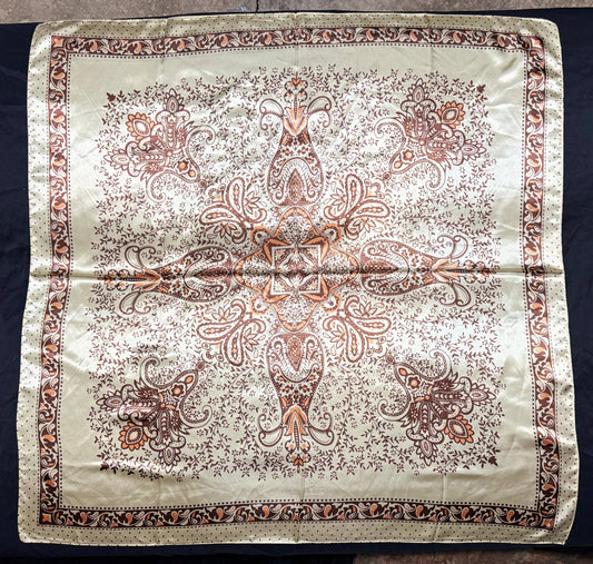 Tan/Orange/Brown Paisley Wild Rag