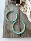 Hoop Stone Chip Earrings