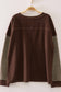 Chocolate Ribbed Knit Top
