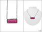 Western Semi Stone Bar Necklace: WHITE