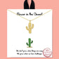 Gold-Dipped Cactus Charm Necklace: RH / ONE SIZE
