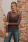 Bronzed Bloom Mesh Top