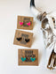 Boho Ranch Shop - Mini Druzy Heart Earrings: Turquoise