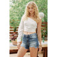 Hazel High Rise Denim Shorts