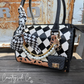 Paris Leather Checkered Decorated Speedy Bag
