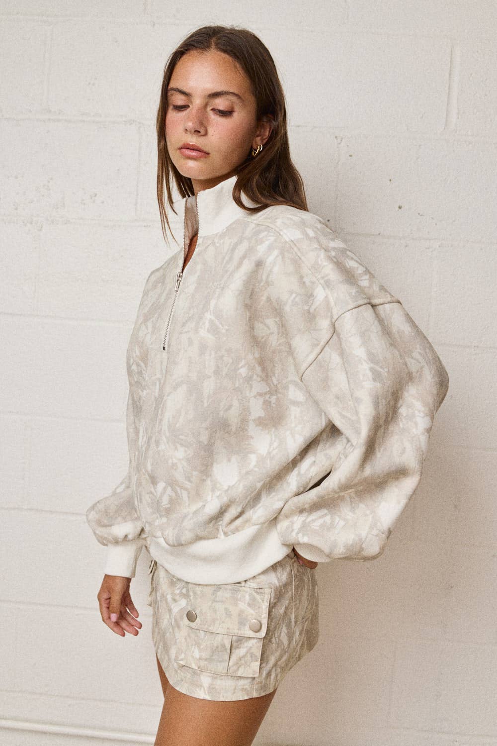 Camo 1/4 Zip Pullover