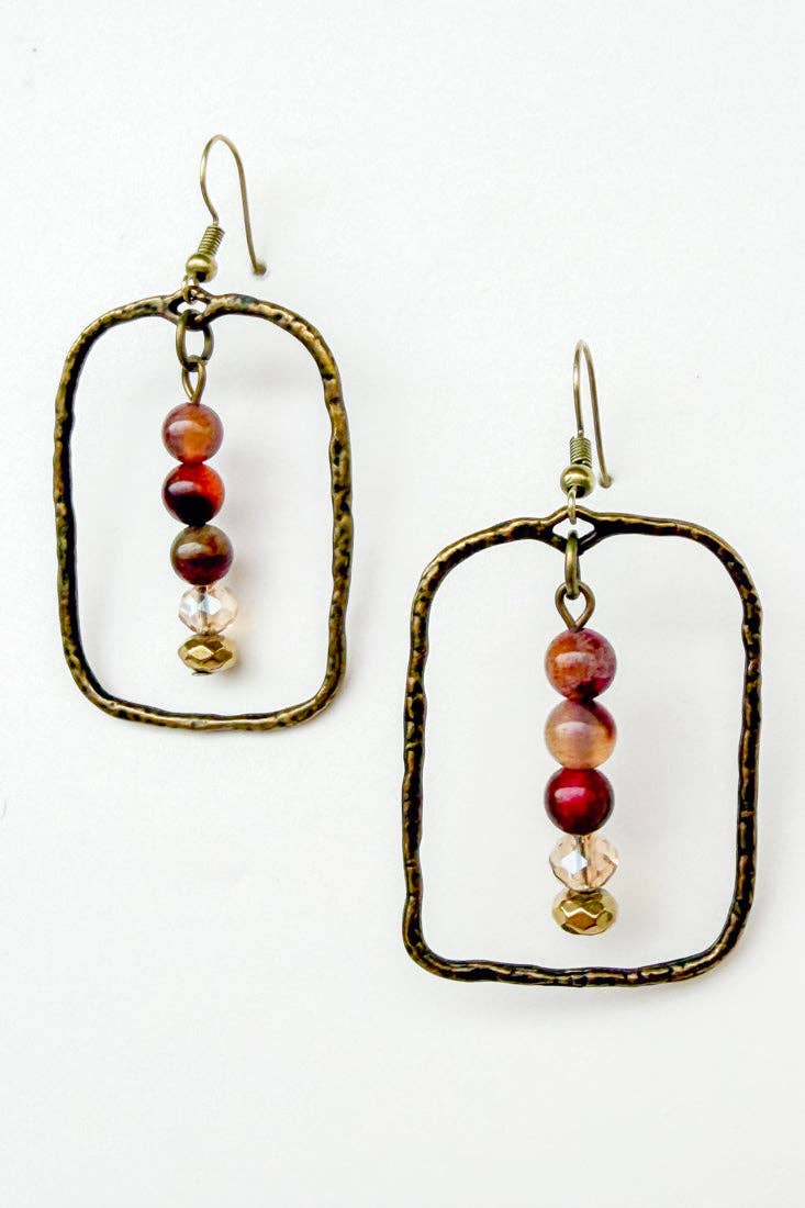 Dylan Designs - Suki Earrings: India Agate