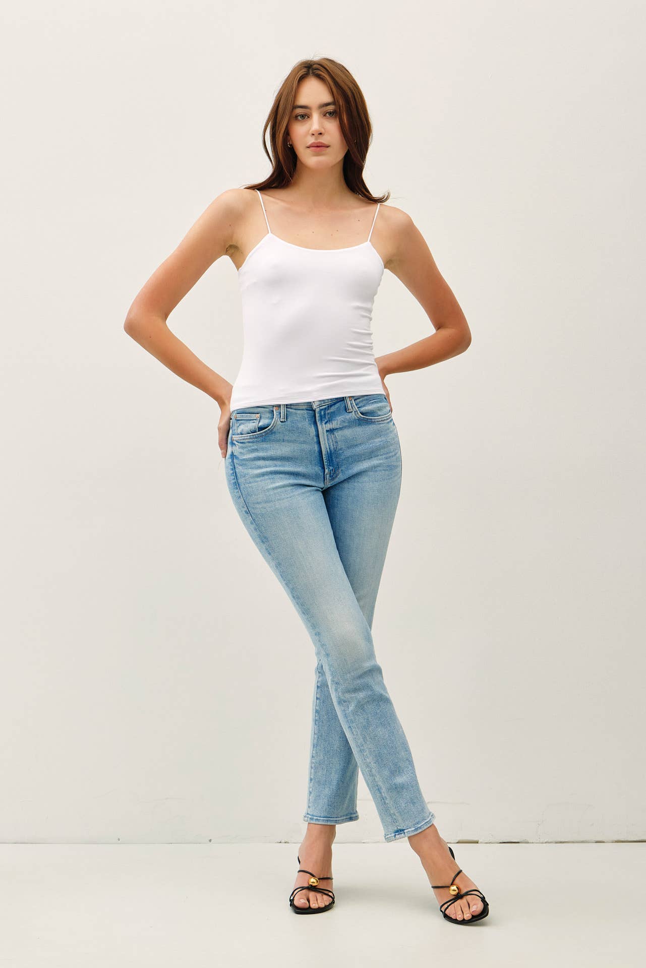 Be Cool - Restock [SOFT CORE] BASIC SOLID CAMI : Black / S