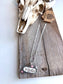 Boho Ranch Shop - Western RODEO Print Stone Pendant Chain Necklace: Turquoise