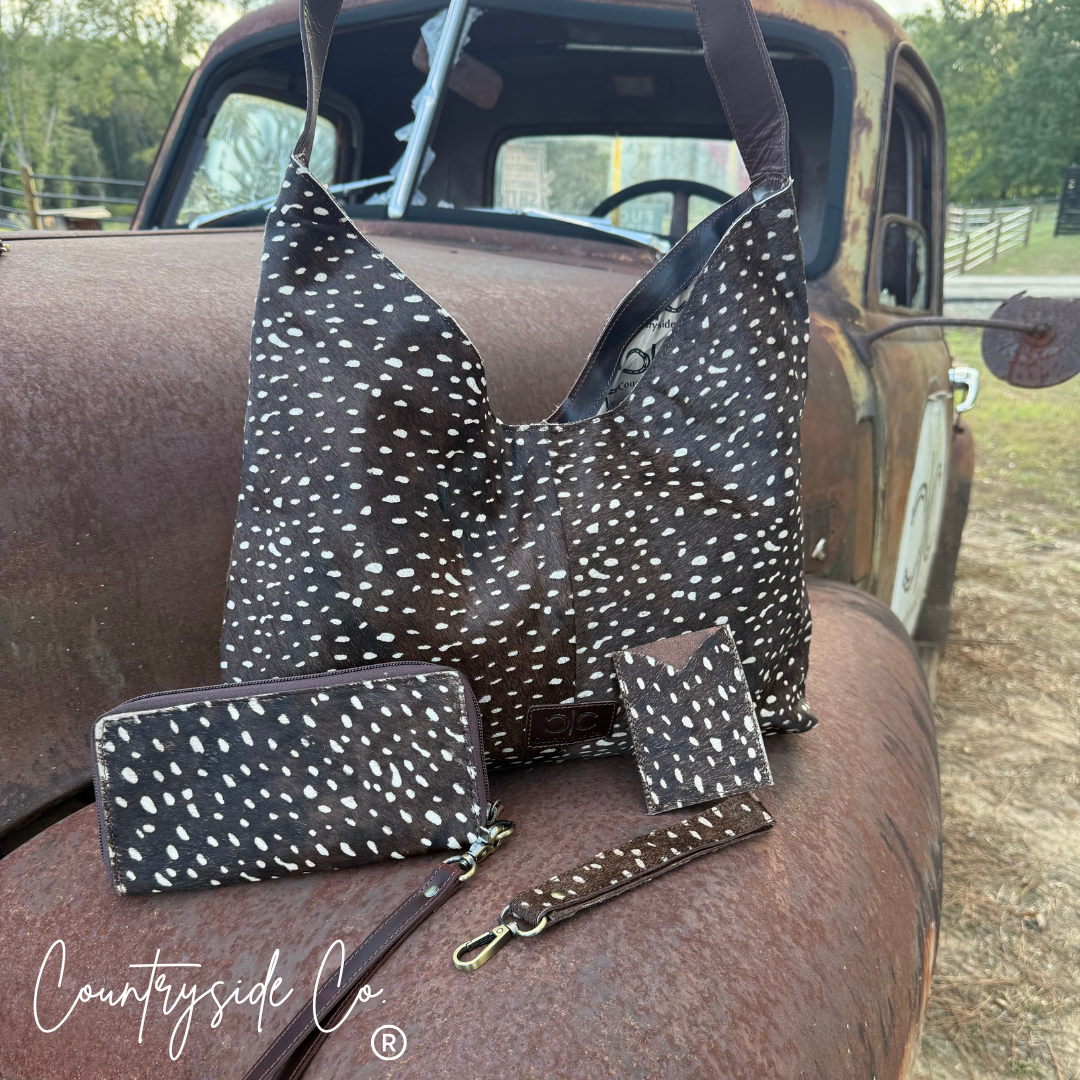 Countryside Co. - Wild Axis Cowhide Wallet Wristlet